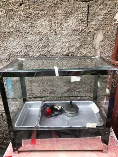 Estufa de cachorro quente em inox