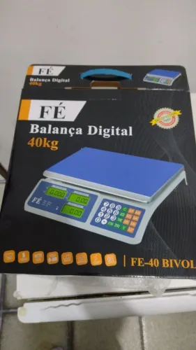 Balança Digital Comercial 40kg 2g bateria