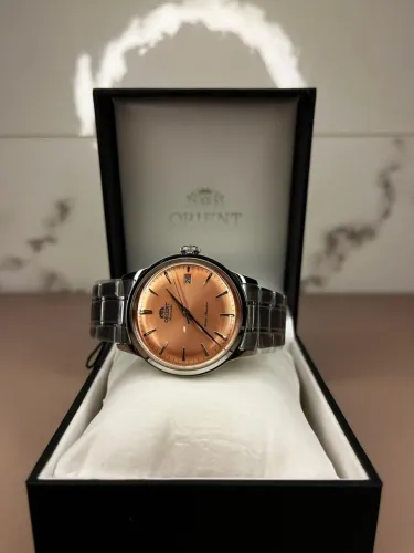 Orient Bambino Salmão Novo Sem Uso Full Set