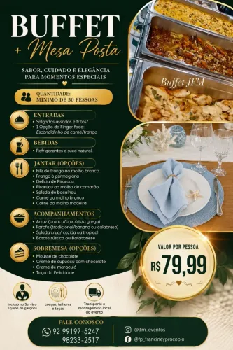 Buffet e mesa posta