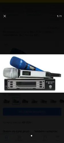 Microfone sennheiser 