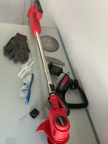 Cortador de grama roçadeira 2 bateria