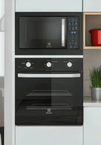 JOGO DE COZINHA FORNO, MICROONDAS, FOGAO E COIFA