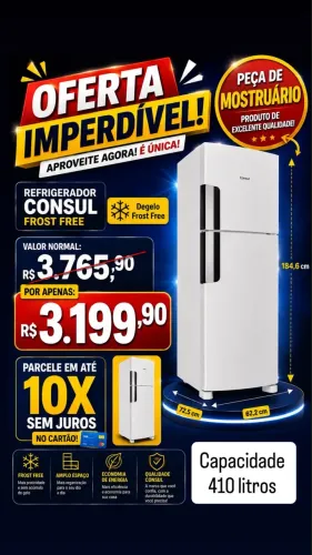 Refrigerador Cônsul 410L