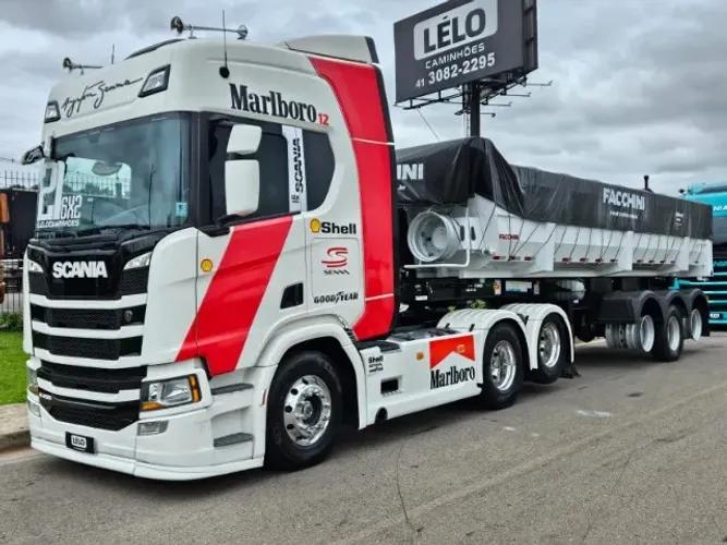  Scania R450 6x2 Ano 21 Automático Euro 5 Top  + Basculante Facchini 25m³ 0KM S/pneus 