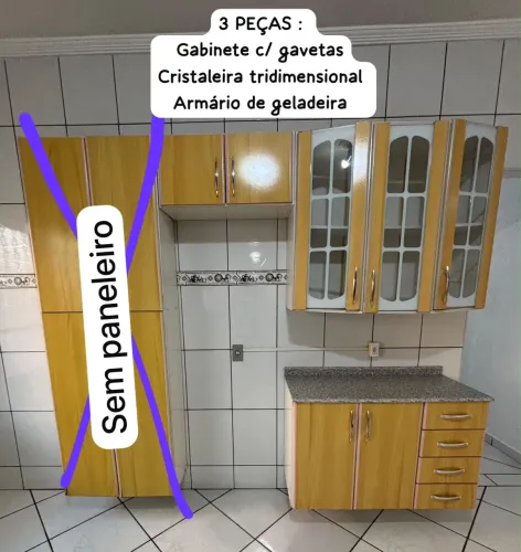Armário de Cozinha 3 peças R$ 350,00