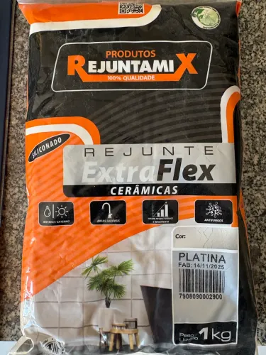 16 kg de rejunte platina tipo II Rejuntamix.