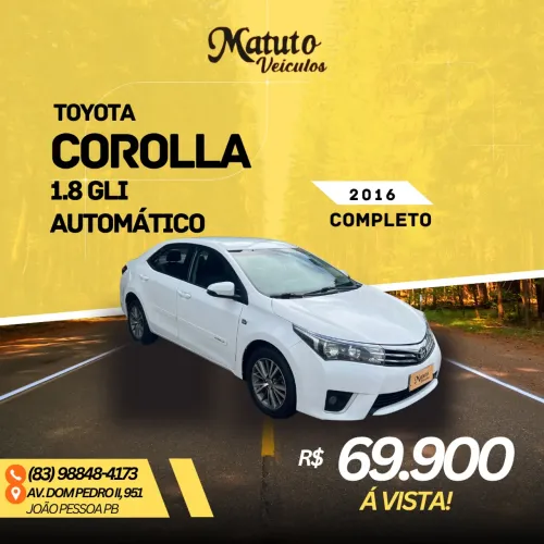 Toyota Corolla GLI 1.8 Flex 16V Aut. 2016