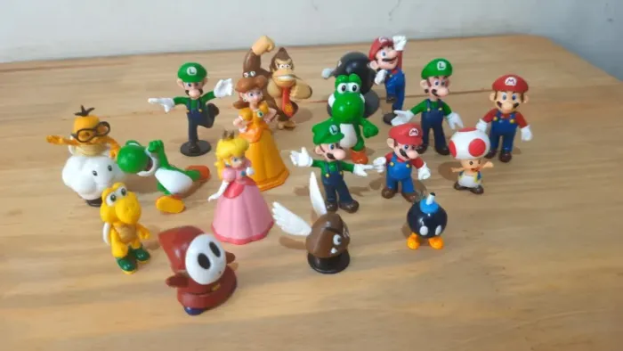 Coleção 18 Miniaturas Super Mario Bros. + Donkey Kong - Nintendo