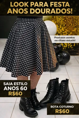 Roupa estilo anos 60