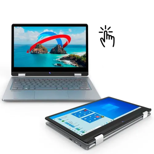 notebook positivo 2 em 1 duo intel celeron tela 11,6" ips hd