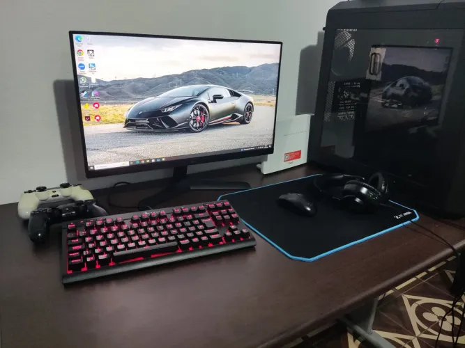 PC GAMER COMPLETO COM MONITOR E PERIFÉRICOS