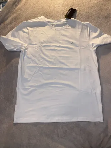 Camiseta Aramis Básica Branca Logo Bordado - Tam G (Nova Com Tag)