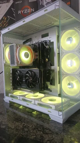 CPU GAMER ALTO DESEMPENHO= RYZEN 5 5600GT + RX 5700XT + 16GB DDR4...PEGAMOS GAMES COMO VAL