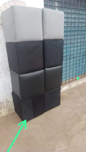 Puff quadrado 40x40 cores a escolher 