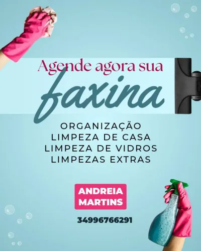 Faxina de casas, apartamento e escritório
