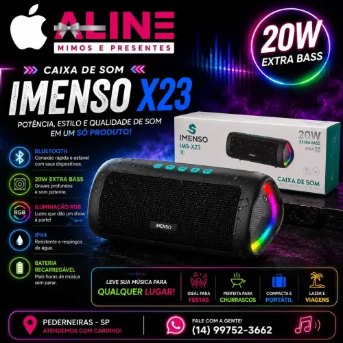 CAIXA DE SOM IMENSO IMS-X23