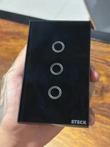 Interruptor inteligente 3 botões smarteck wi-fi