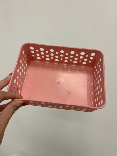 Kit 5 cestos rosa 
