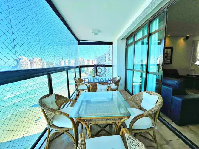 APARTAMENTO À VENDA NA PRAIA DAS ASTÚRIAS - FRENTE TOTAL PARA O MAR - COM LAZER