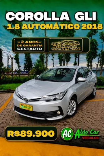 Toyota Corolla GLI 1.8 Flex 16V Aut. 2018