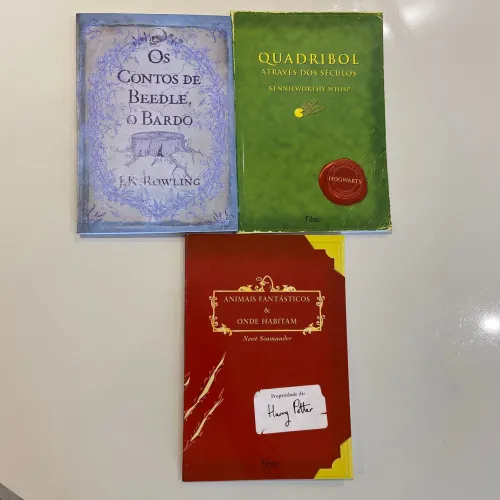 Biblioteca de Hogwarts - Animais Fantásticos, Quadribol, Os contos de Beedle o Bardo