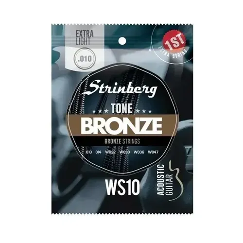 Encordoamento Violão Aço 0.10 Strinberg WS10 Bronze Extra Light