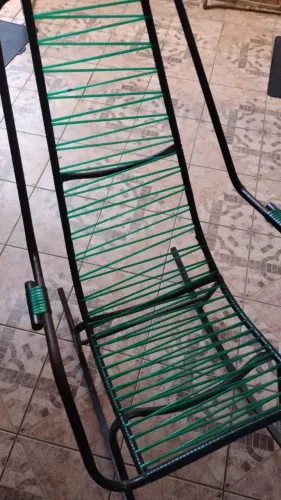 Cadeira de varanda e balanço tubular