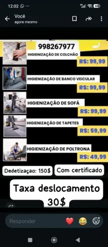 Limpeza a seco e dedetizadora ebenézer 
