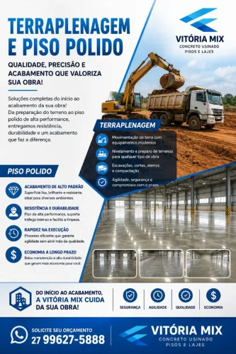 PISO POLIDO TERRAPLENAGEM EPOX
