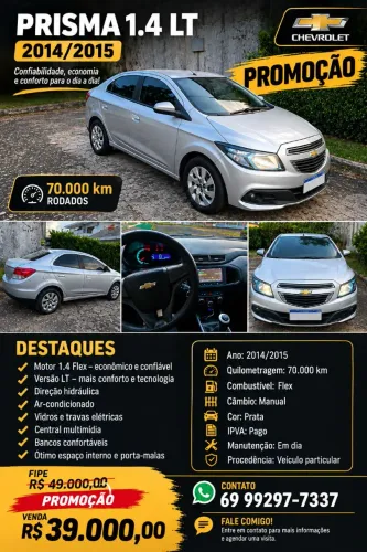 Chevrolet Prisma Sed. LT 1.4 8V Flexpower 4P 2015
