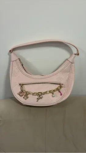 Bolsa Rosa Meia-Lua Juice Couture