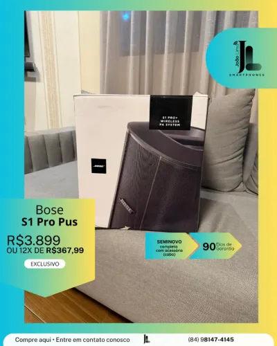 BOSE S1 PRO PLUS, SEMINOVO, EXCLUSIVO!