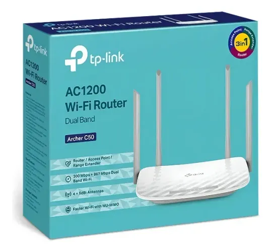 Marca: Tp-Link Modelo: Archer C50 Versão: V4