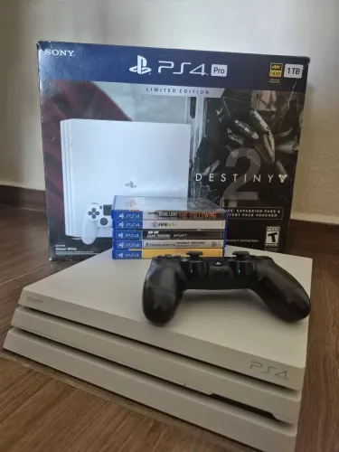 PS4 Pro 1TB Edição Limitada Destiny 2 + 5 Jogos + Caixa Original