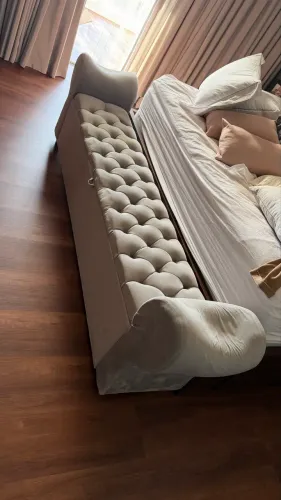 Recamier king suede cinza escuro