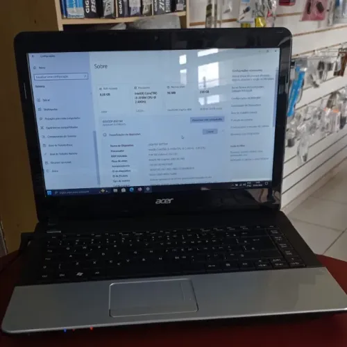 Note Acer i3, 8GB RAM, SSD 256 GB, Tela 14, garantia de loja