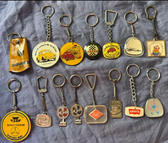 Lote chaveiros antigos raros, aceito oferta!