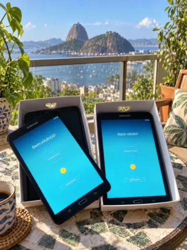 2 tablets sansung galaxy novos funcionando perfeitamente 550