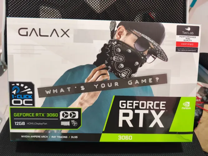 Placa de vídeo RTX 3060 12GB Galax, único dono