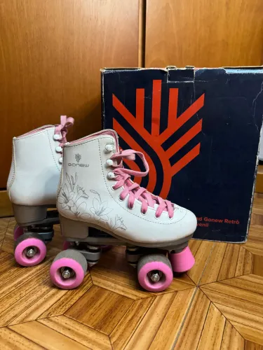 Patins vintage Quad Gonew Retrô - tamanho 34