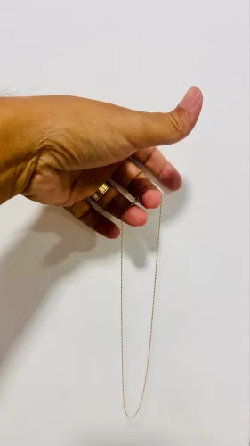 CORDÃO DE OURO 18k 50cm SINGAPURA