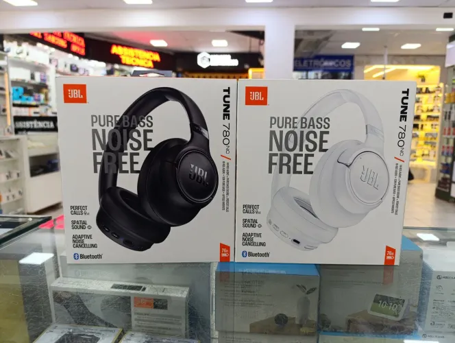 FONE JBL original Tune 780 NC branco e preto