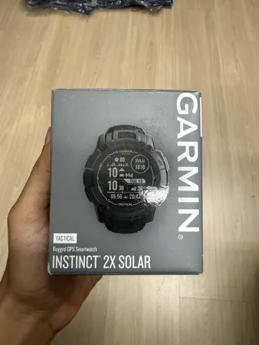 Relógio Garmin Instinct 2x Solar Tactical Preto Novo Lacrado