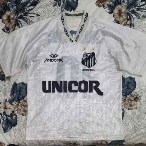 camisa original 1994 1995 santos fc branca tamanho m amddma #10