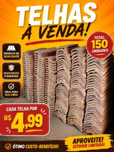 telhas de barro não entrego apenas venda