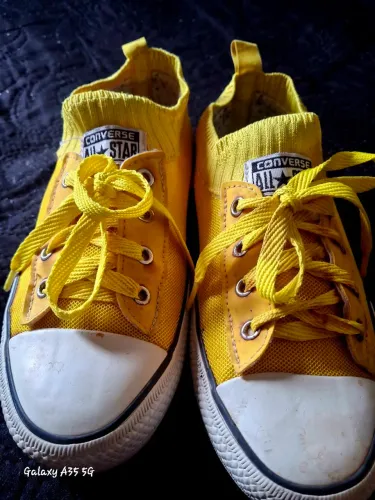 All Star converse cor amarela 35