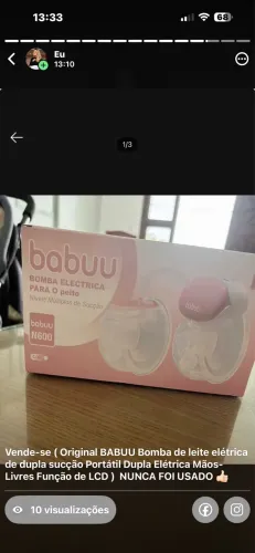 Bomba elétrica de leite