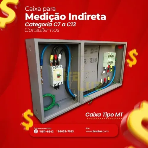 caixa tipo mt cabo 95 mm para medicao indireta padrao enel