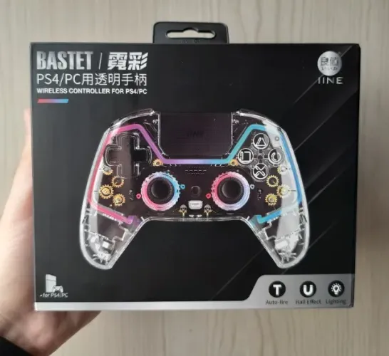 Controle IINE Bastet Sem Fio para PS3, PS4, PC - Touch Pad - Hall Effect - Novo, Lacrado